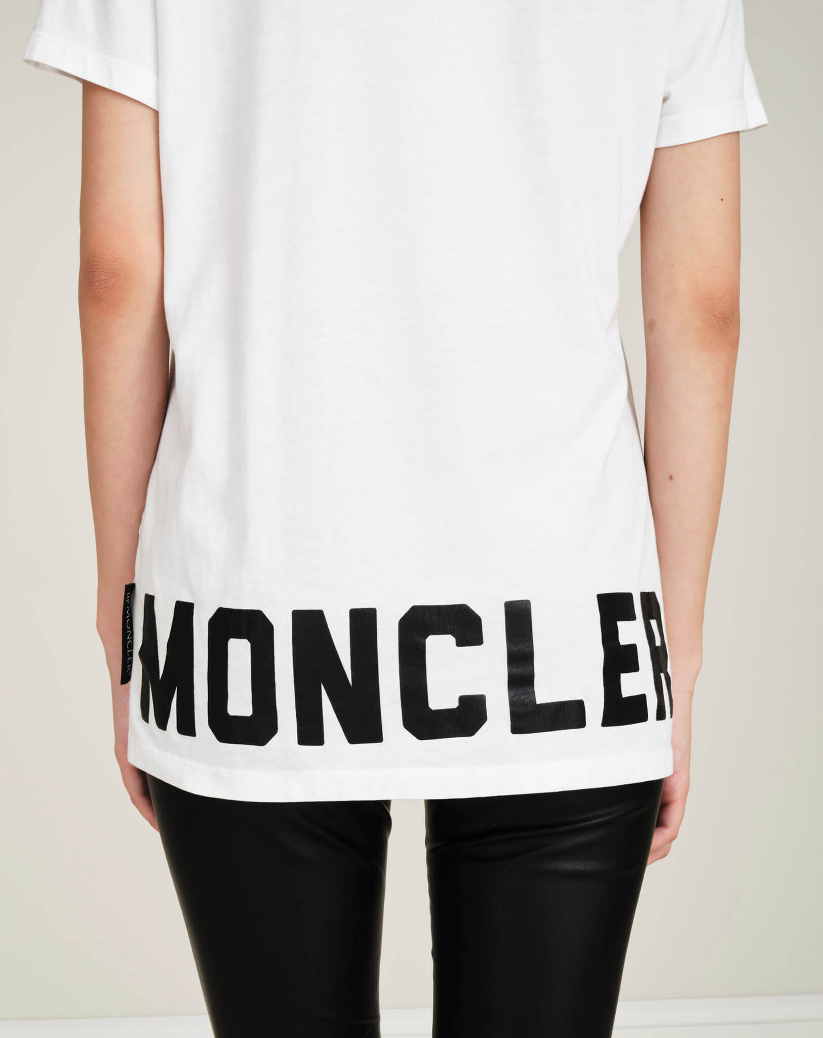 Moncler- White Cotton Tshirt Oversize